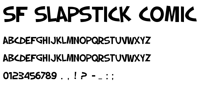 SF Slapstick Comic font